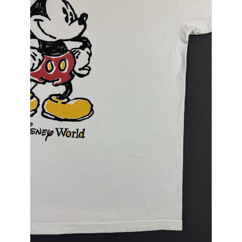 Rare Vintage 90s Mickey Mouse Walt Disney World White Shirt Art Cartoon Movie XL - Picture 7 of 9